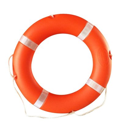 下殺-現貨熱賣船用專業救生圈便攜成人救生2.5KG實心塑料泡沫大人CCS游泳圈
