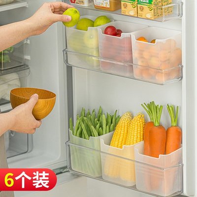 【熱賣精選】(null)冰箱側門收納盒分裝整理神器內側保鮮食品級側面儲物門上盒子廚房