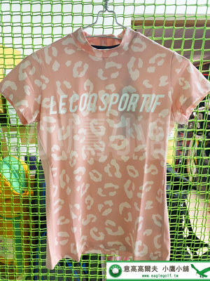[小鷹小舖] Le coq Sportif Golf 公雞牌 高爾夫小高領印花T恤 女仕 QGWTJA22T 粉色