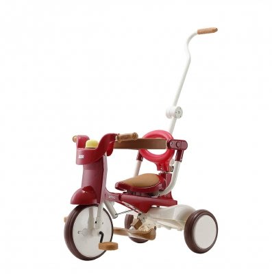日本iimo 兒童三輪車（折疊款-紅色）公司貨保固一年
