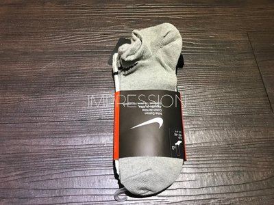 【IMPRESSION】NIKE SX2554 901 素面 LOGO 裸 襪 黑灰白色 3入 現貨