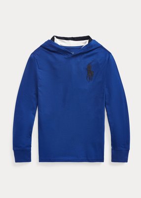 Polo Ralph Lauren Big Boys Cotton Jersey Hooded Tee連帽