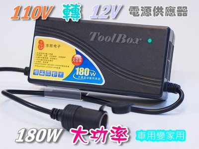 【ToolNet】12V-15A-180W/變壓器/110轉12V/電源轉換器/電源供應器/電源轉接頭/可家用/保固1年