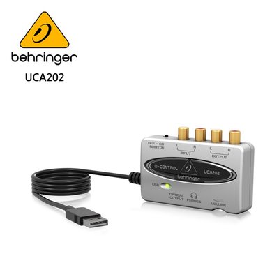 BEHRINGER UCA202 錄音介面 (具有數位輸出2進2出USB /音頻接口)