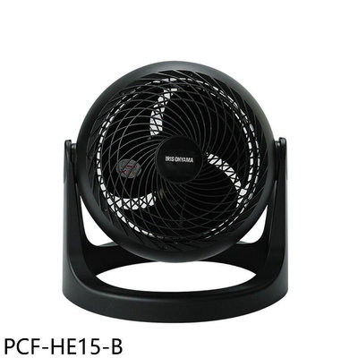 《可議價》IRIS【PCF-HE15-B】白色空氣循環扇4坪黑色電風扇