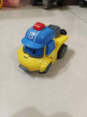 【二手衣櫃】兒童玩具 POLI 波力 救援小隊 車系列玩具 工程車 卡通車 變形玩具車 變形巴奇 拆裝車 有缺件