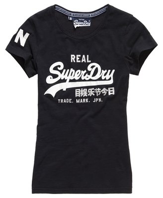 S.WET㊣現貨 極度乾燥 Superdry Duo T-shirt 經典復古風格 短袖 上衣 T恤 純棉 黑色