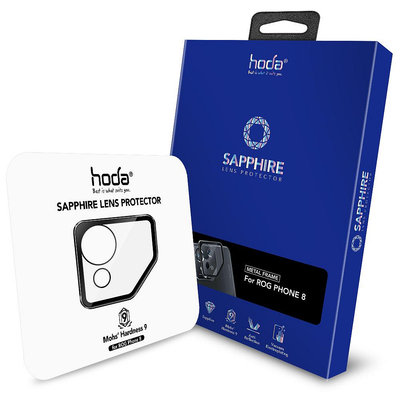 hoda 藍寶石 鏡頭保護鏡，高硬度、防撞擊耐刮磨、抗指紋，ASUS ROG Phone 8 Pro