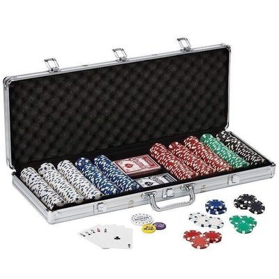 現貨 texas hold 'em poker set aluminum case 500 dice chips撲克