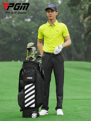 PGM 高爾夫服裝男裝短袖t恤polo衫夏季透氣golf衣服球衣上衣