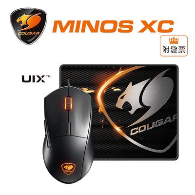 「阿秒市集」COUGAR 美洲獅 MINOS XC 電競滑鼠 + 鼠墊