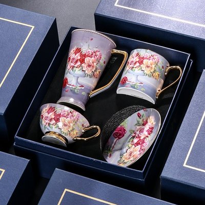 古典玫瑰  咖啡杯高檔精致大容量馬克杯高瑞下午茶茶具套裝特艾超夯 精品