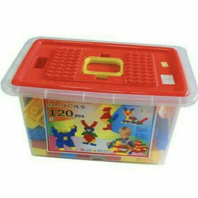 《鈺仔舖》FACO BLOCKS 積木箱120P 積木桶 積木 方塊 拼裝 益智 啟蒙 遊戲  兒童 玩具 120片