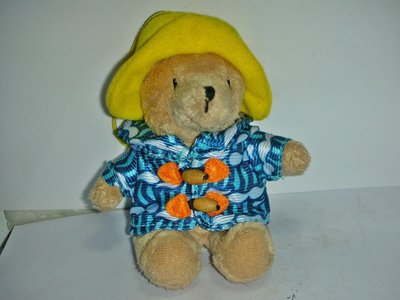 aaSS.(企業寶寶玩偶娃娃)全新2010年7-11發行Paddington Bear柏靈頓熊寶貝(精緻東京熊)絨布娃娃