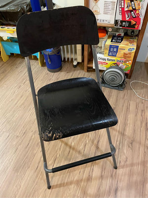 IKEA高腳椅 吧檯椅 可折疊 黑色