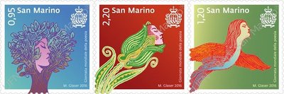 2016年聖馬利諾世界詩人節郵票