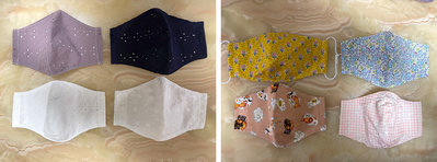 手工布口罩(現貨&amp;預訂款) 可以水洗 可以換濾材～簍空洞洞蕾絲   多種花色