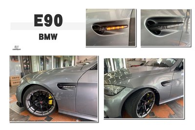 小傑車燈-全新 寶馬 BMW E90 M3 葉子板LED鰭魚燈 側燈 葉子側燈 霧黑 一組2800