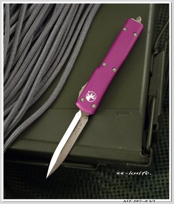 雙雄 Microtech UTX70 D/E 紫羅蘭色鋁柄mini(204P鋼)型號:MT 147-4 VI