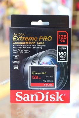 【日產旗艦】SanDisk Extreme Pro CF 128G 128GB 160M 群光公司貨 160MB 記憶卡