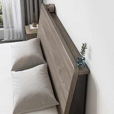 床實木現代簡約1.5米單人床1.8雙人經濟型1.2m出租房用榻榻米床架~夢歌家居館