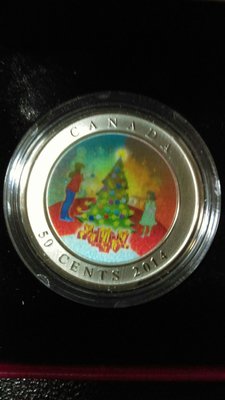 2014加拿大限量彩繪大錢幣