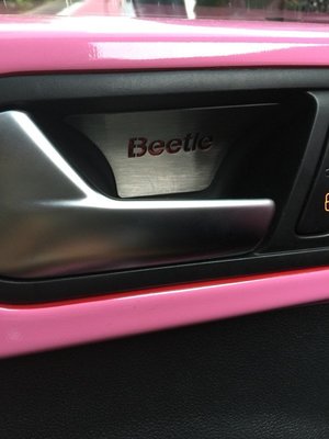 《 HelloMiss 》2012年後 VW Beetle 內門把 拉把手 裝飾 髮絲 亮片 金龜車