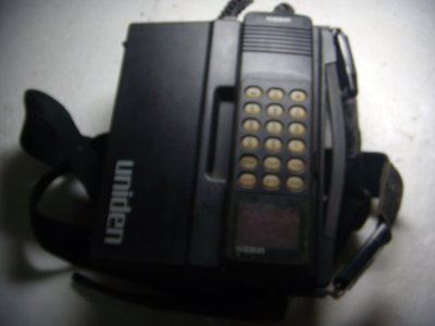 古董電話機1989年香港UNIDEN製造黑金剛重量約2700公克純收藏用復古回憶