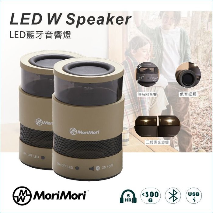 うのにもお得な情報満載！ 新品未開封MoriMori LED W Speaker FWS-1702