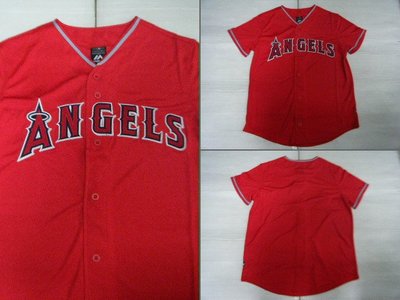 新莊新太陽 MLB 大聯盟 6830701-150 洛杉磯 天使隊 開襟 球衣 紅 特價1790