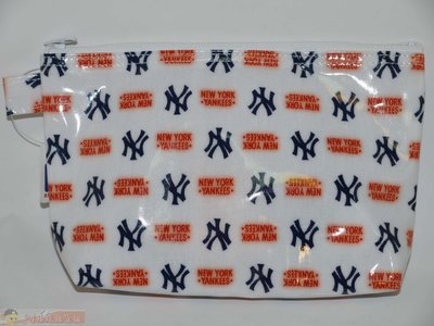 貳拾肆棒球-日本帶回美國職棒大聯盟MLB紐約洋基化妝包/小物包/文具包