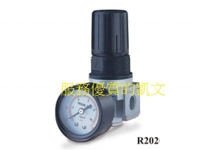 THB 空壓調理配件 R202 迷你調壓閥 壓力控制閥 空壓機調壓器 附壓力錶  台灣製造