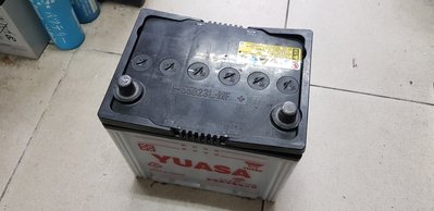 (二手中古電池) YUASA 55D23L-MF 加水式汽車電池 數值漂亮，品項優