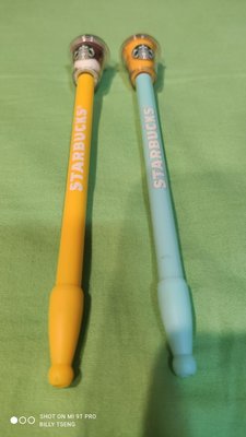 Starbucks 星巴克 星冰樂造型筆（一組兩支）-愛好者收藏品