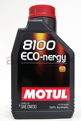 【易油網】MOTUL 8100 0W30 ECO-NERGY 0W-30 柴油 全合成機油 ENI Mobil