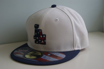 美國國慶日獨立紀念日限定版 New Era MLB Dodgers LA 洛杉磯道奇隊刺繡棒球帽全封平沿 59FIFTY