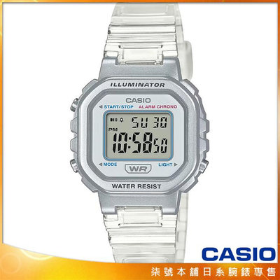 【柒號本舖】CASIO 卡西歐小型復古風電子錶-果凍白 # LA-20WHS-7A (原廠公司貨)