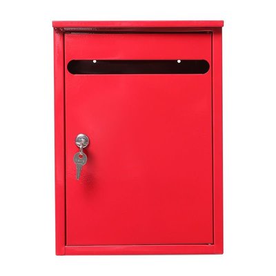 紅門投口加厚鐵皮烤漆信箱雜志箱投訴箱意見箱檢舉箱帶~特價
