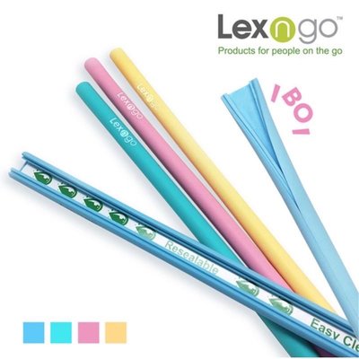Lexngo 環保可拆卸吸管 (1組4入）樂力高 全新 矽膠吸管 可水洗 重複使用 環保 減塑 可折疊 軟吸管