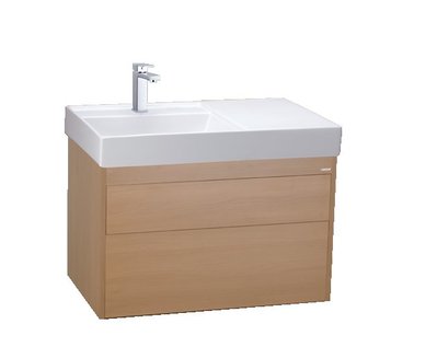 =DIY水電材料零售= 凱撒衛浴 LF5382/EH05382DW5 檯面式瓷盆浴櫃組-抽屜(不含龍頭)