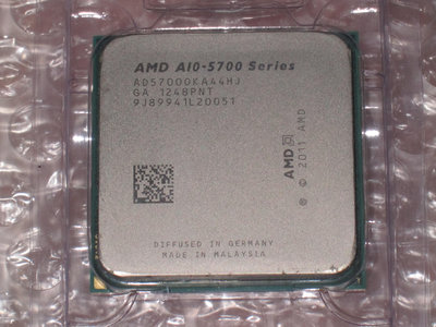 售:AMD A10-5700 3.4G   FM2  內顯Radeon HD 7660D 4核心CPU  (良品)