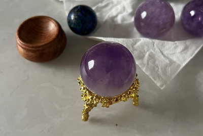 巴西紫水晶球35m#天然水晶 #東海水晶【老王收藏】3664