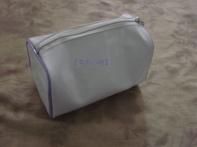 【紫晶小棧】CLINIOUE 倩碧 白色防水化妝包 手拿包 收納包 隨身 分類包 萬用包 包中包 防水