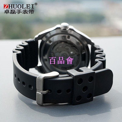 【百品會】 SEIKO5橡膠錶帶SRP601J1男款橡膠加長手錶帶20 22 24mm