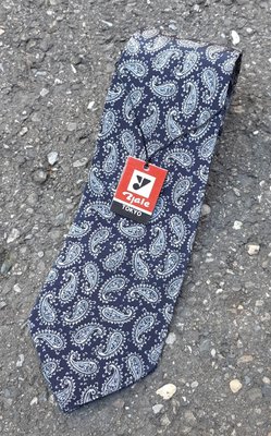 全新~英倫風 藍變形蟲領帶 手打領帶 高級領帶 男士紳仕領帶