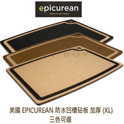 美國 Epicurean 防水凹槽砧板 XL 加厚 0.9cm 天然纖維 防霉 抗菌 環保 切菜板 三色任選
