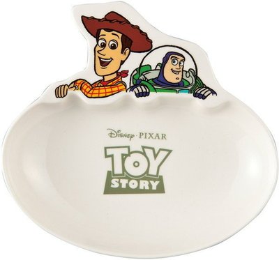 迪士尼Disney《現貨》玩具總動員胡迪巴斯光年 造型瓷器咖哩盤 盤子 碟子~日本正品~心心小舖