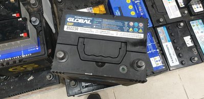 (二手中古電池) GLOBAL 85D23R (75D23R加強) 免保養汽車電池 數值品項優