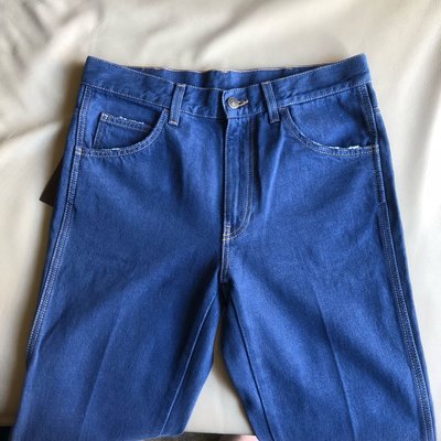[品味人生2]保證全新正品 GUCCI 深藍色 喇叭褲   牛仔褲 size 32 義大利製