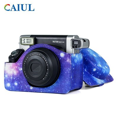 推薦彩友樂 instax w300拍立得復古彩印包mini相機包攝影保護套pu皮包